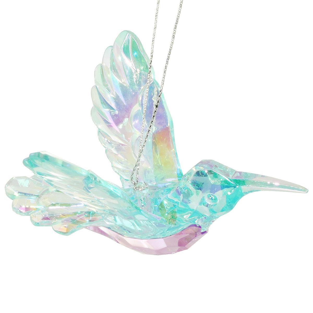 Hummingbird Blue Iridescent Plastic