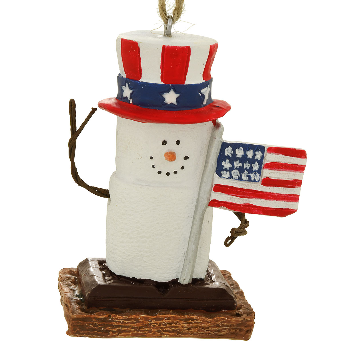 S'Mores Patriotic Resin Ornament