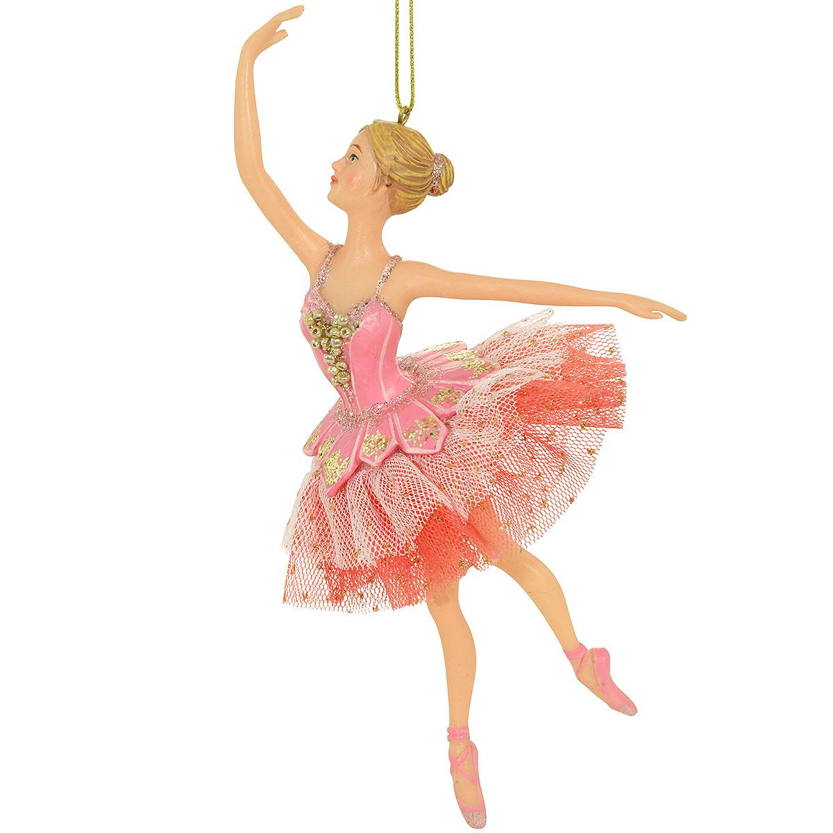 Ballerina In Pink 7 Inch Ornament