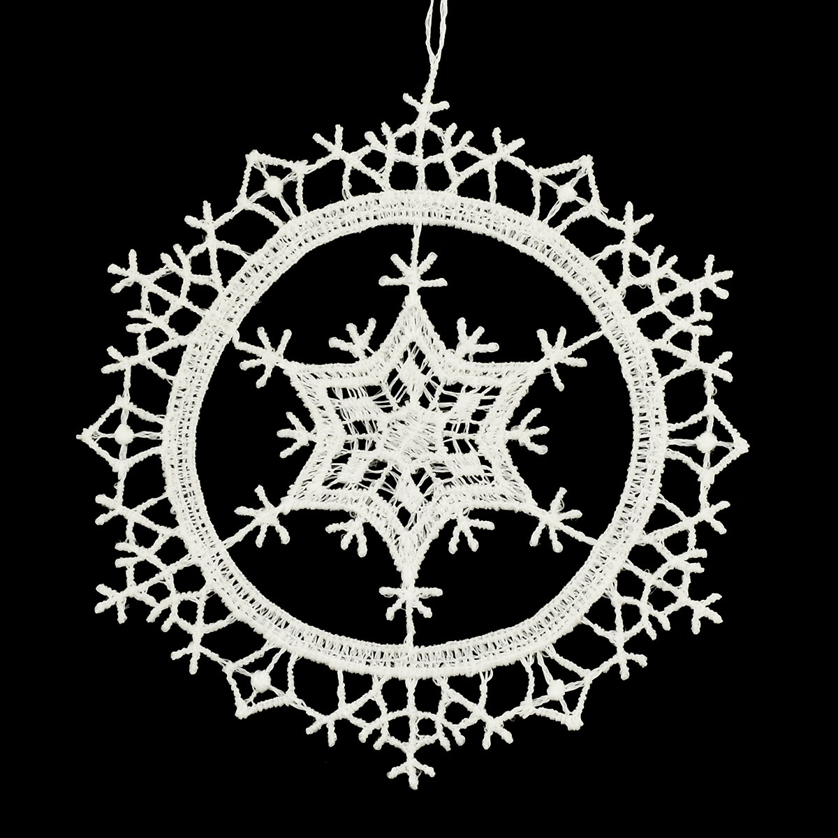 Snow Star Lace Ornament