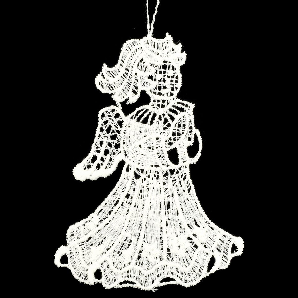 Angel Praying Lace Ornament