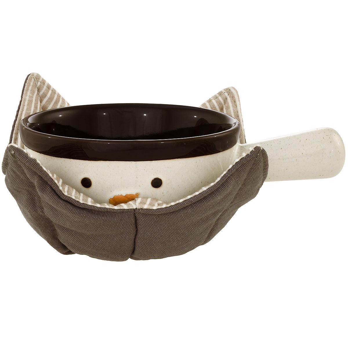 Snowman Soup Crock Bowl With Cozy