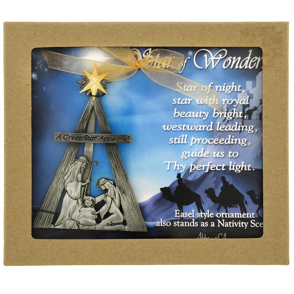 Star Of Wonder Ornament With Easel