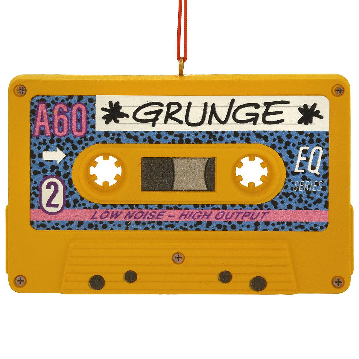 Cassette Tape Yellow Ornament