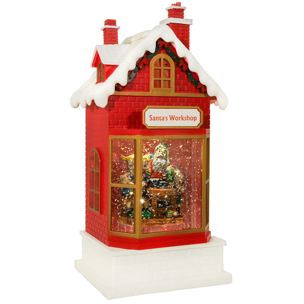 Santa's Workshop Snow Globe