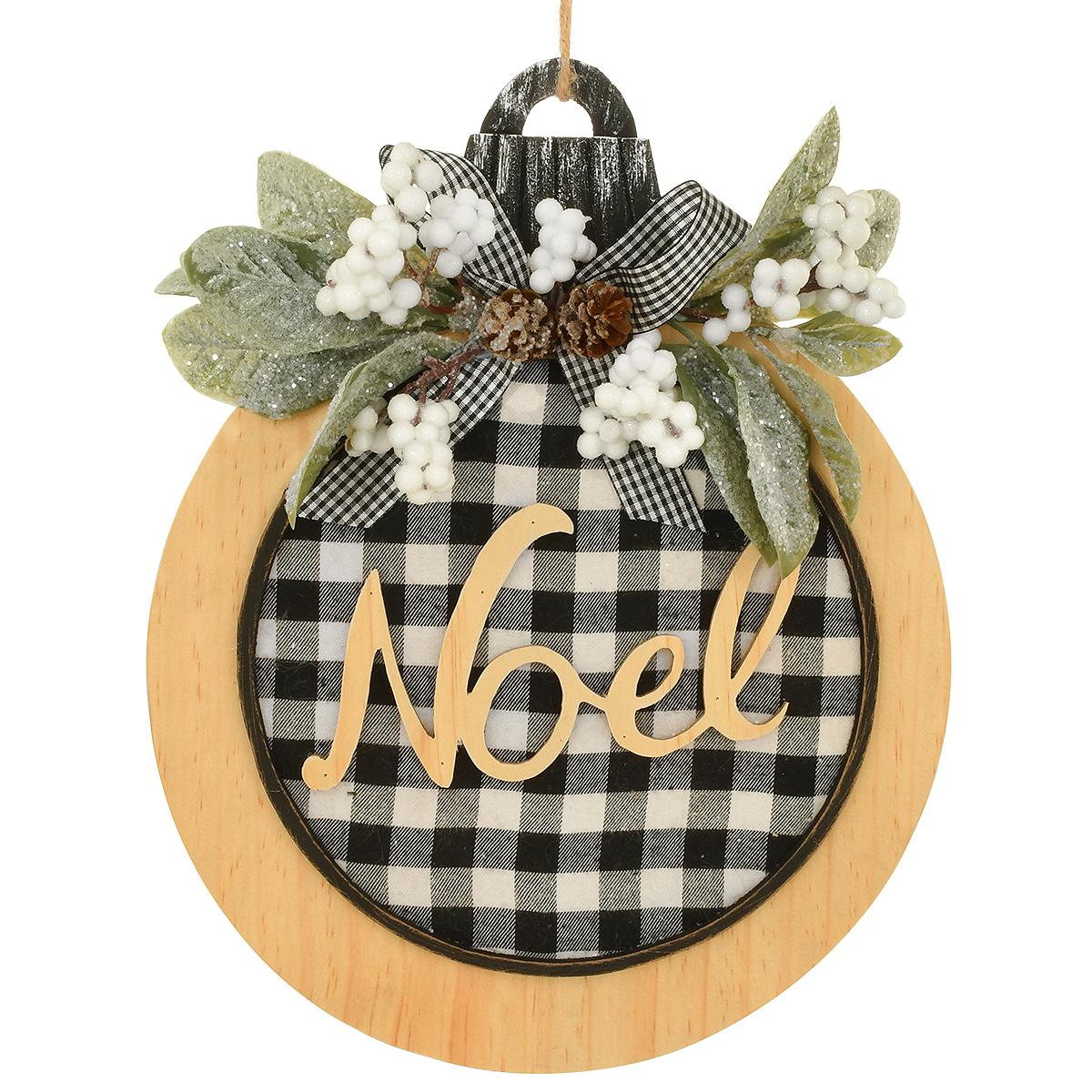 Noel Buffalo Plaid Wall Hanging