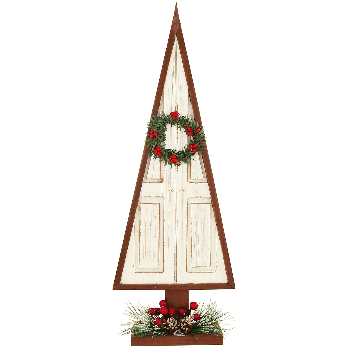 Christmas Tree Door White