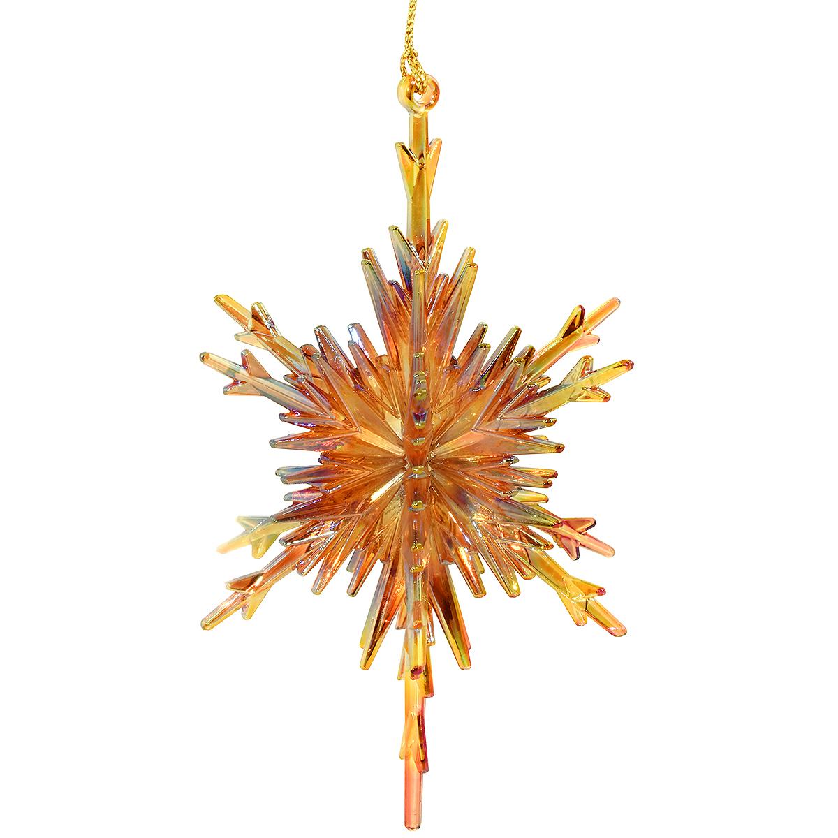 Gold 3D Snowflake Ornament