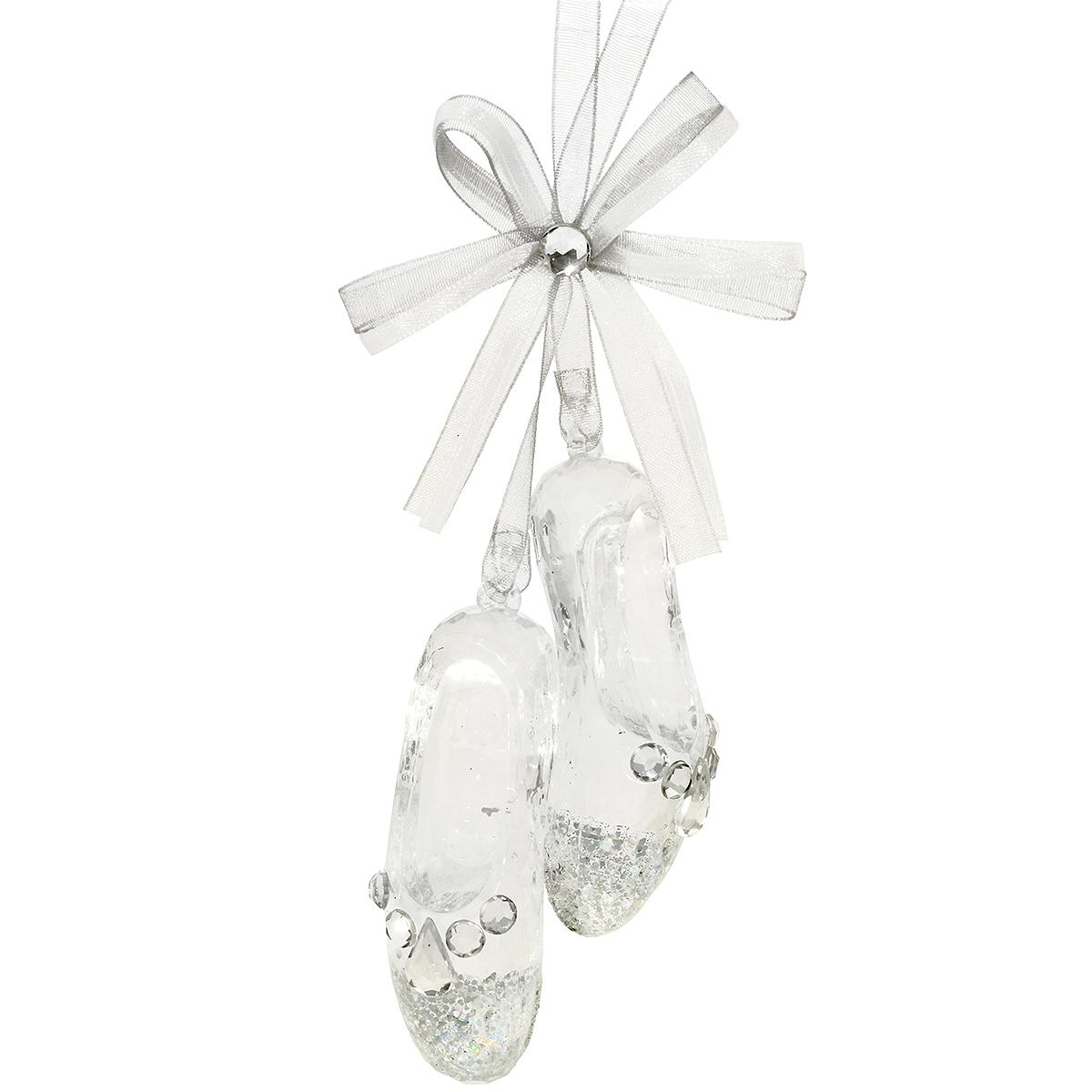 Clear Ballet Slippers Ornament