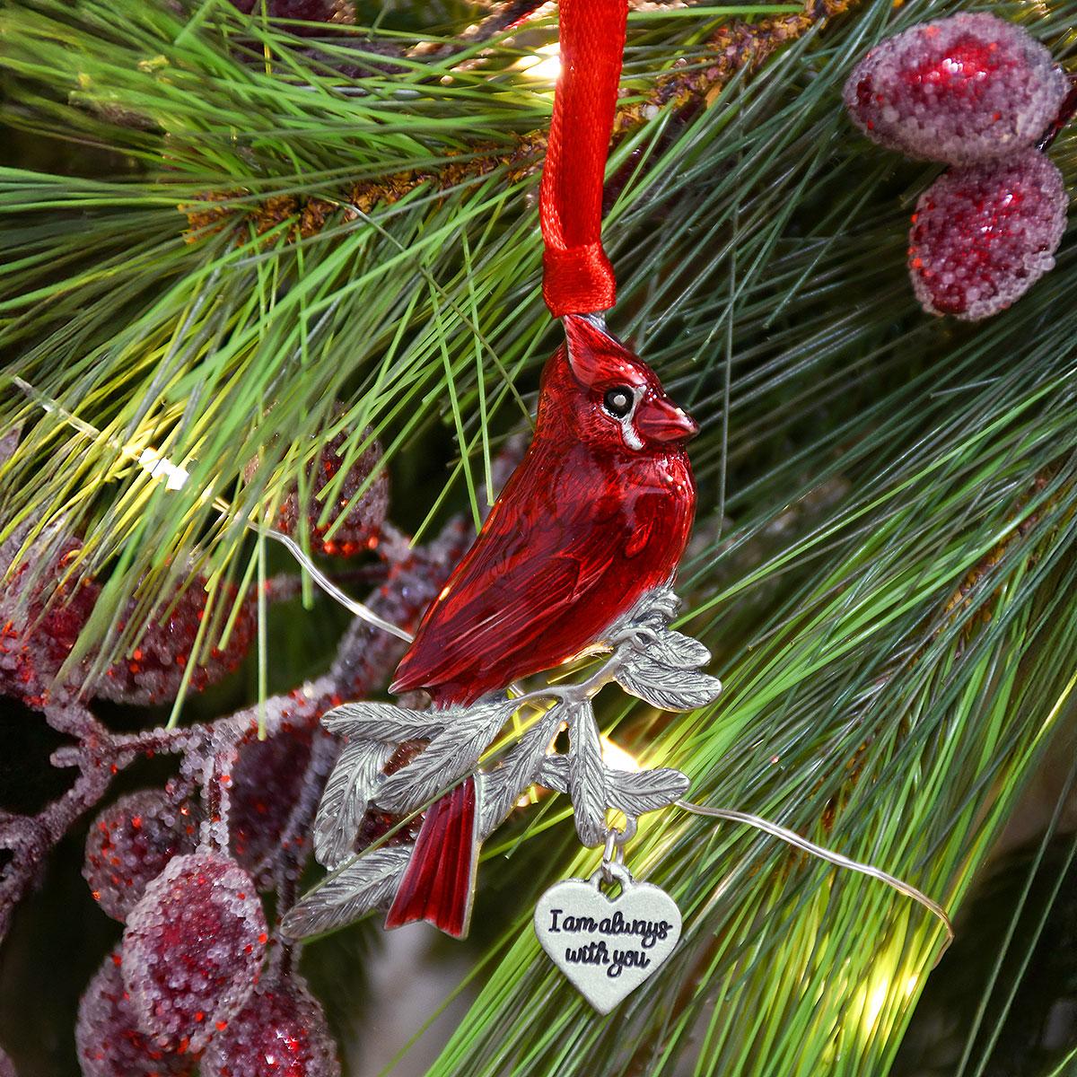 Always With You Cardinal Memorial Metal Ornament