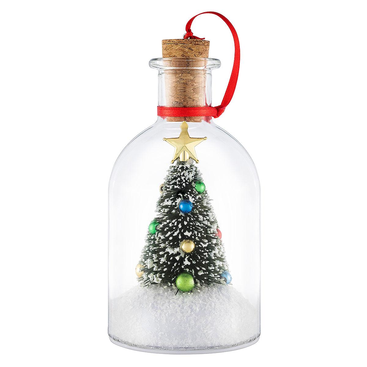 Message In A Bottle Glass Ornament