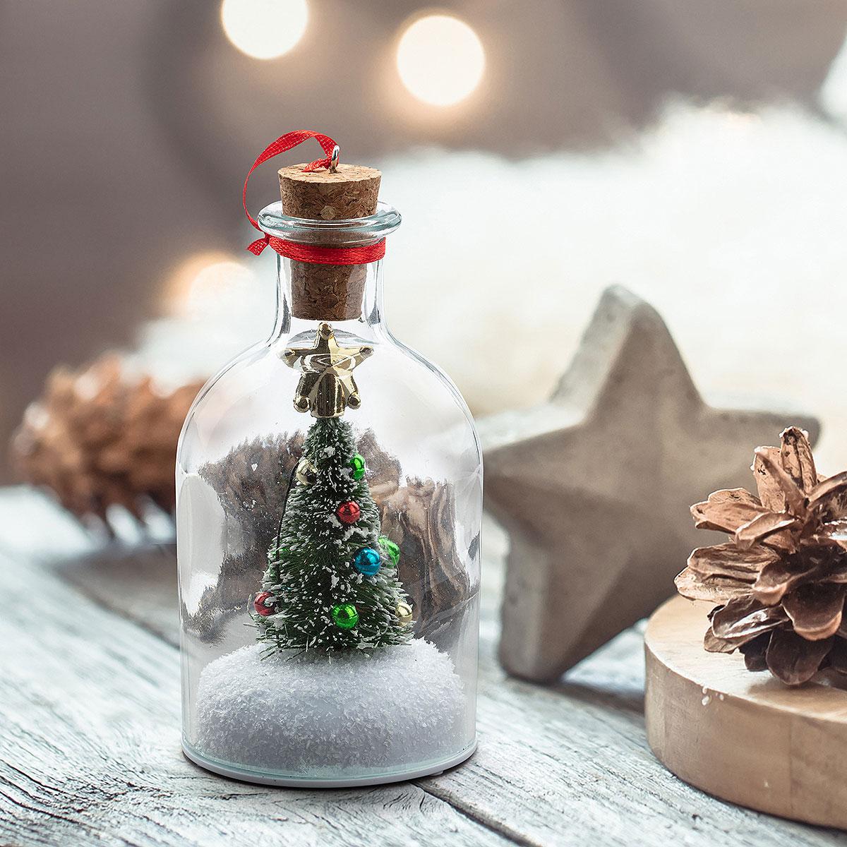 Message In A Bottle Glass Ornament