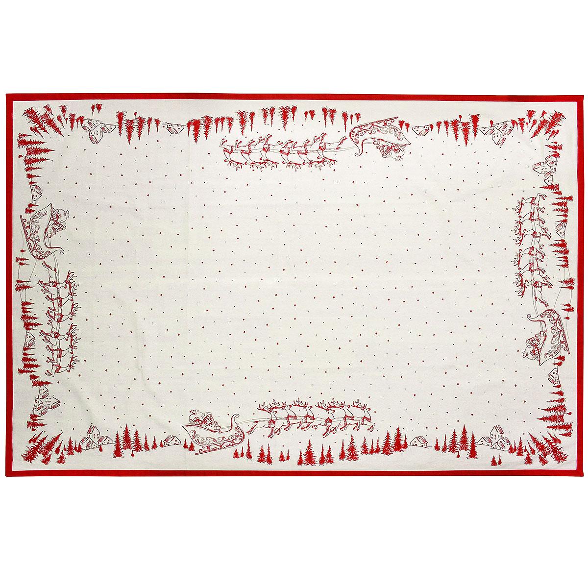 Santa Sleigh Ride Table Cloth