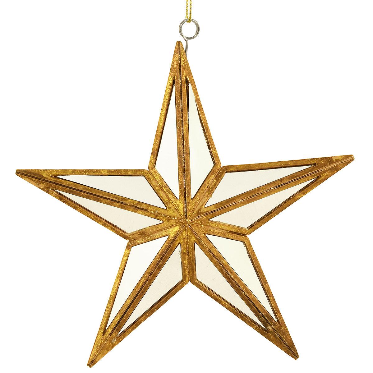 5.5 Inch Mirror Star Ornament