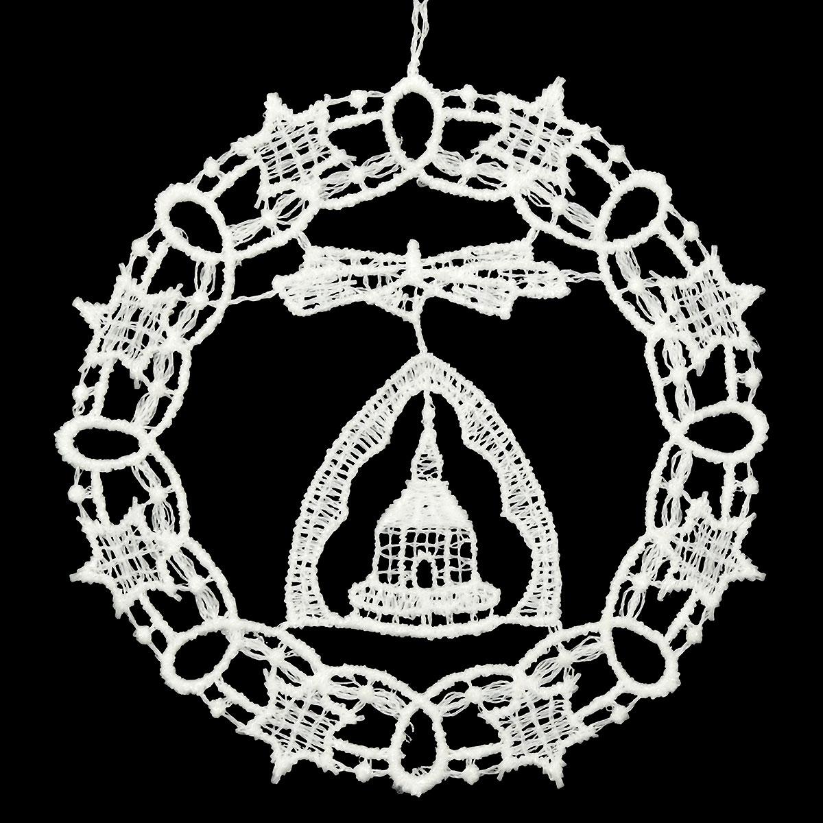 Pyramid Star Wreath Lace Ornament