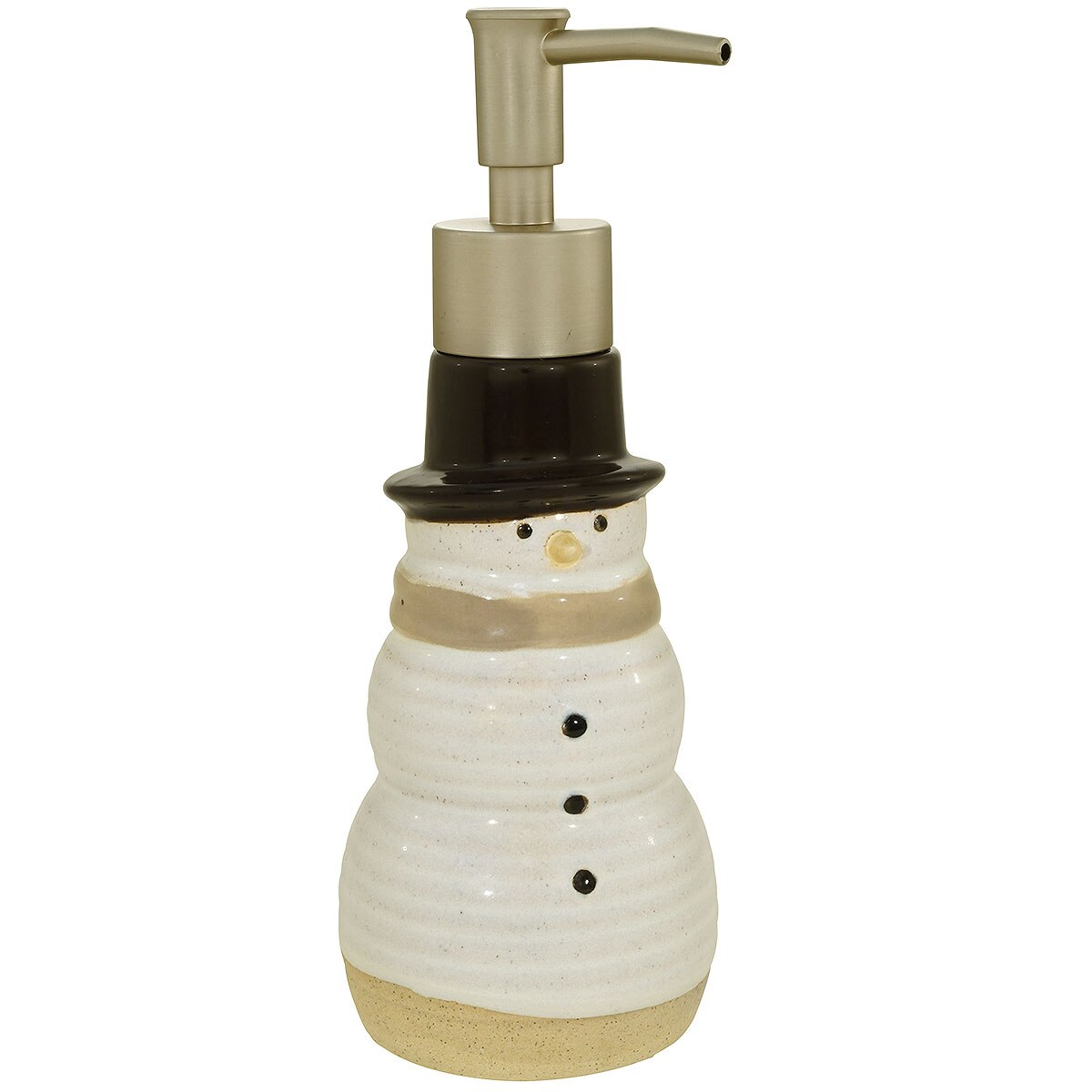 Snowman Ceramic Soap Pump