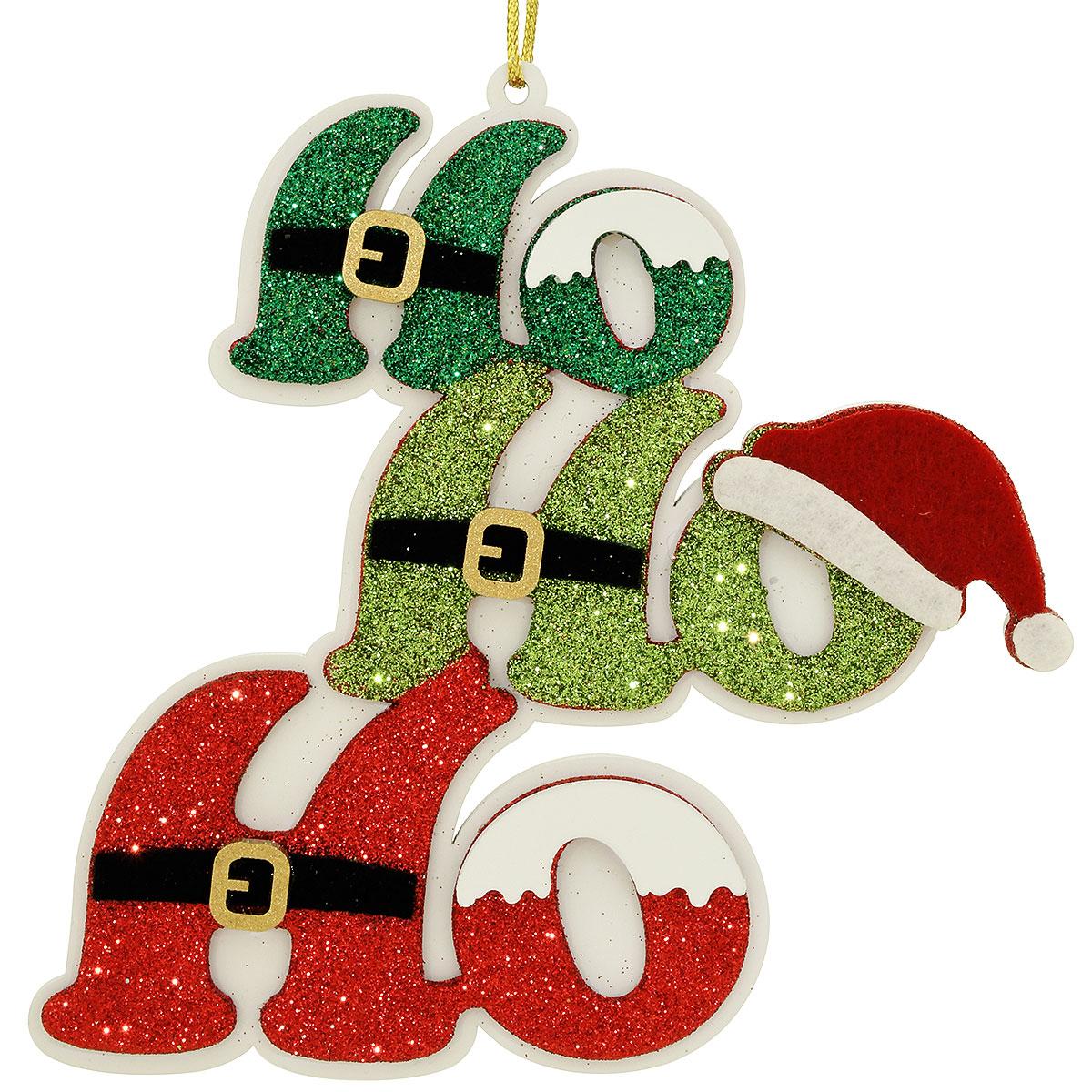Christmas Ho-Ho-Ho MDF Ornament