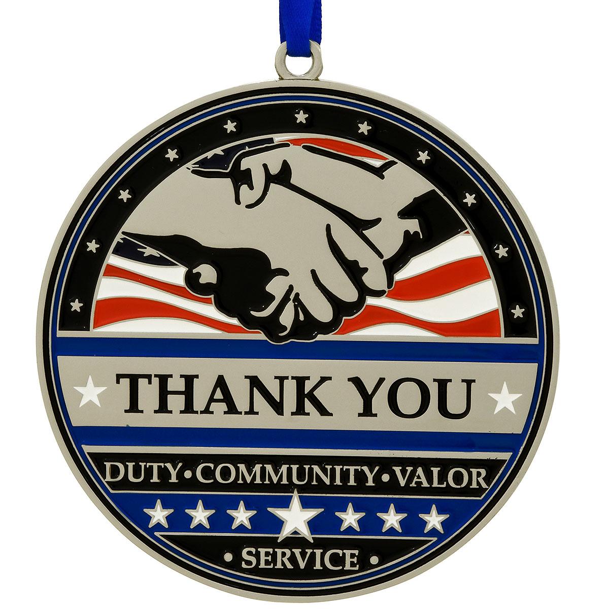 Thank You Thin Blue Line Ornament