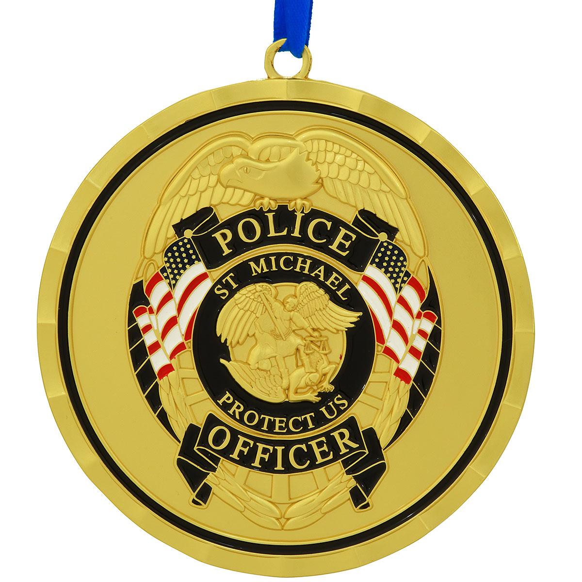 St. Michael Thin Blue Line Ornament
