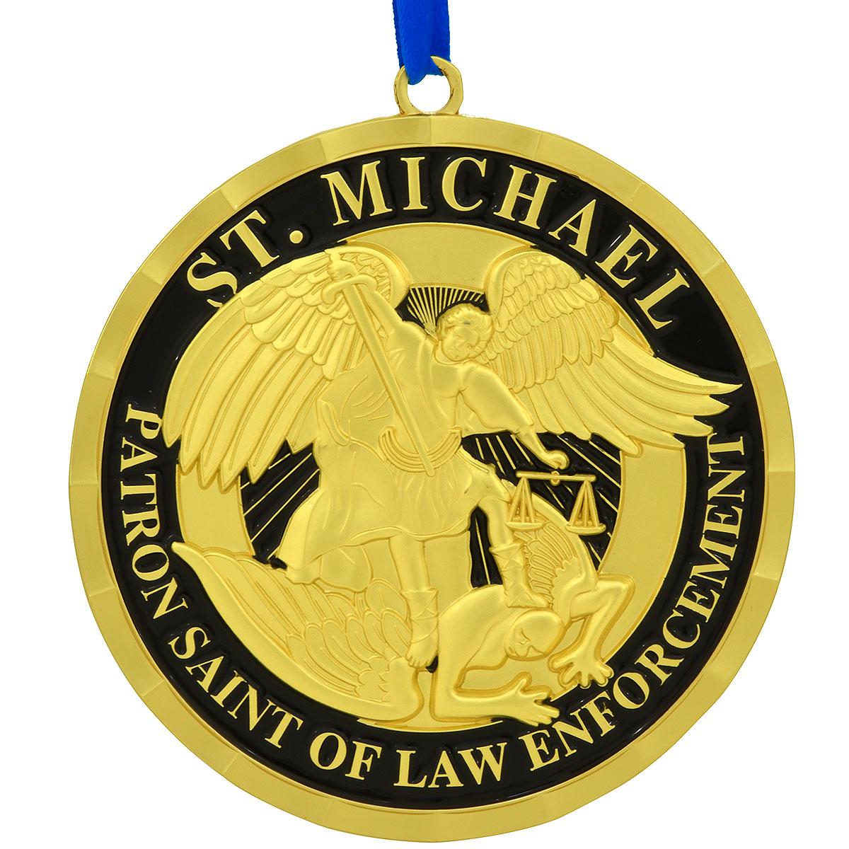 St. Michael Thin Blue Line Ornament