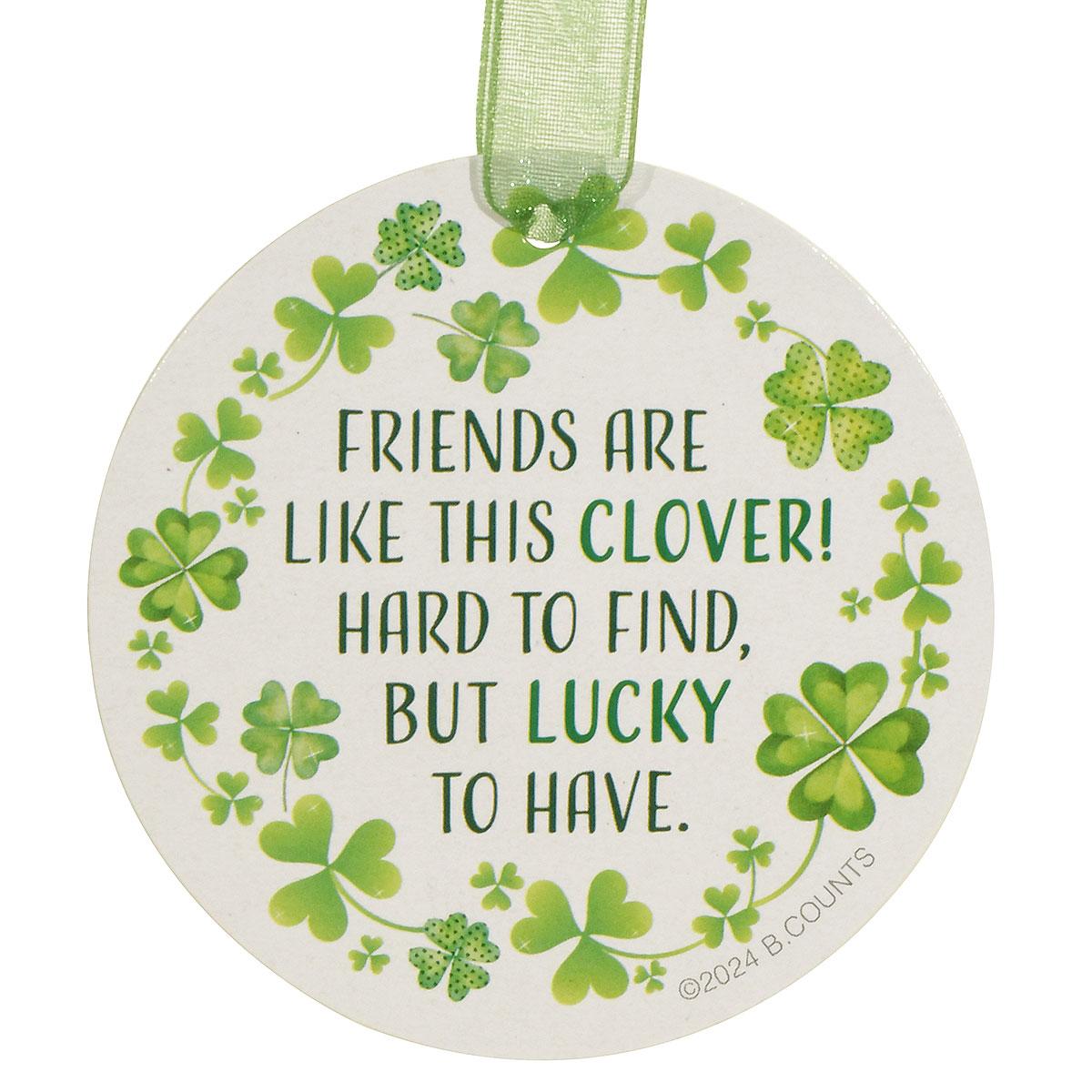 Lucky Clover Ornament And Legend