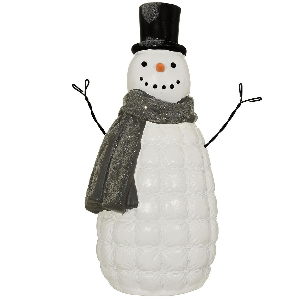 Snowman With Puff Coat Figurine