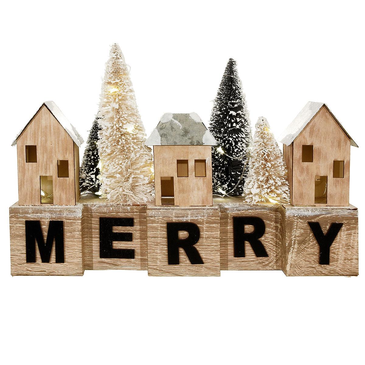 LED Merry Houses Display