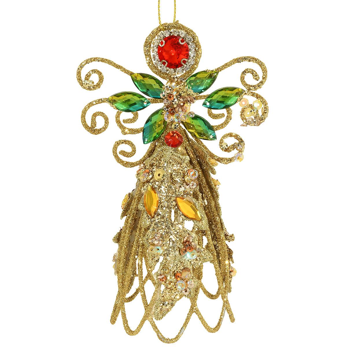 Wire Angel Ornament And Legend