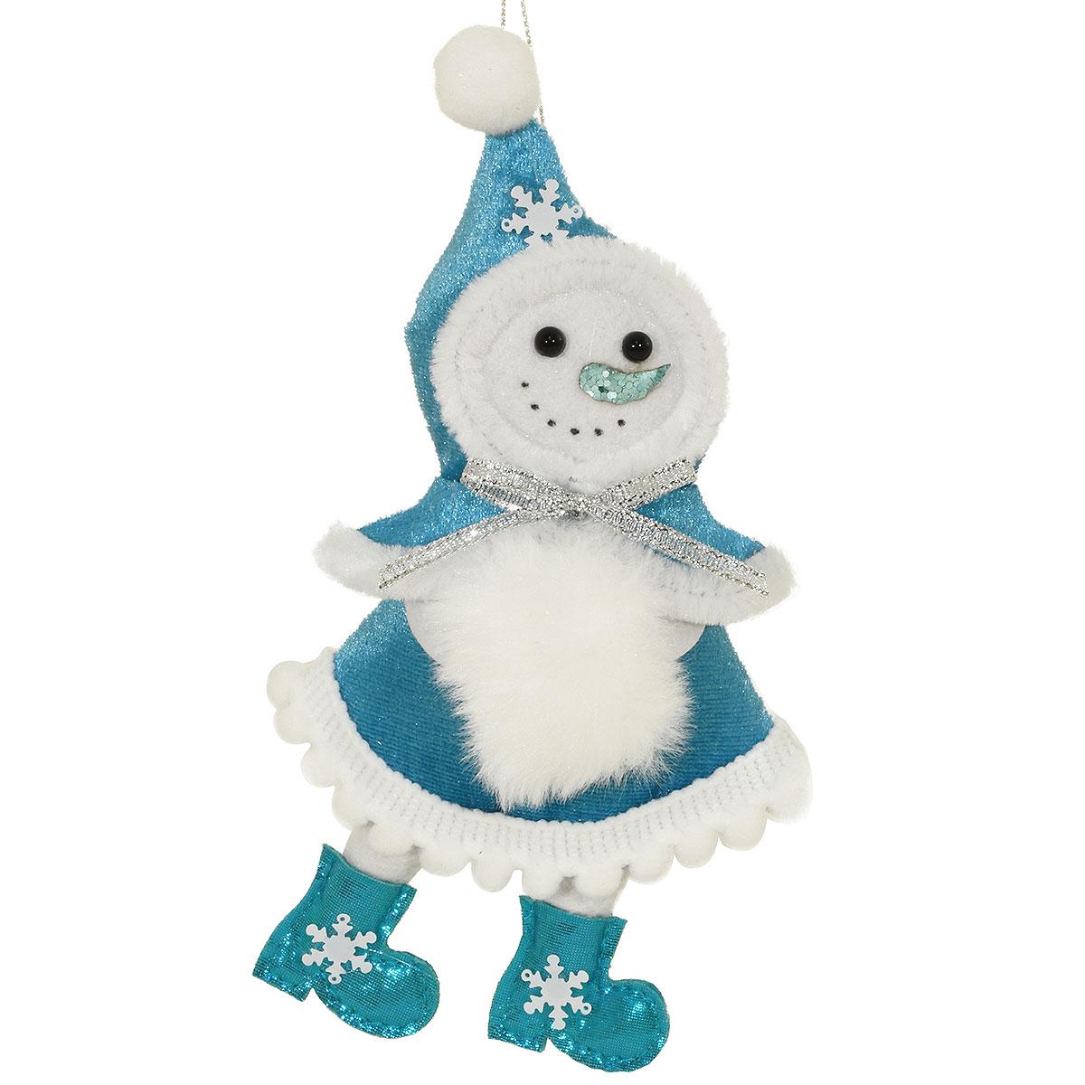 Snowgirl With Blue Hat Ornament