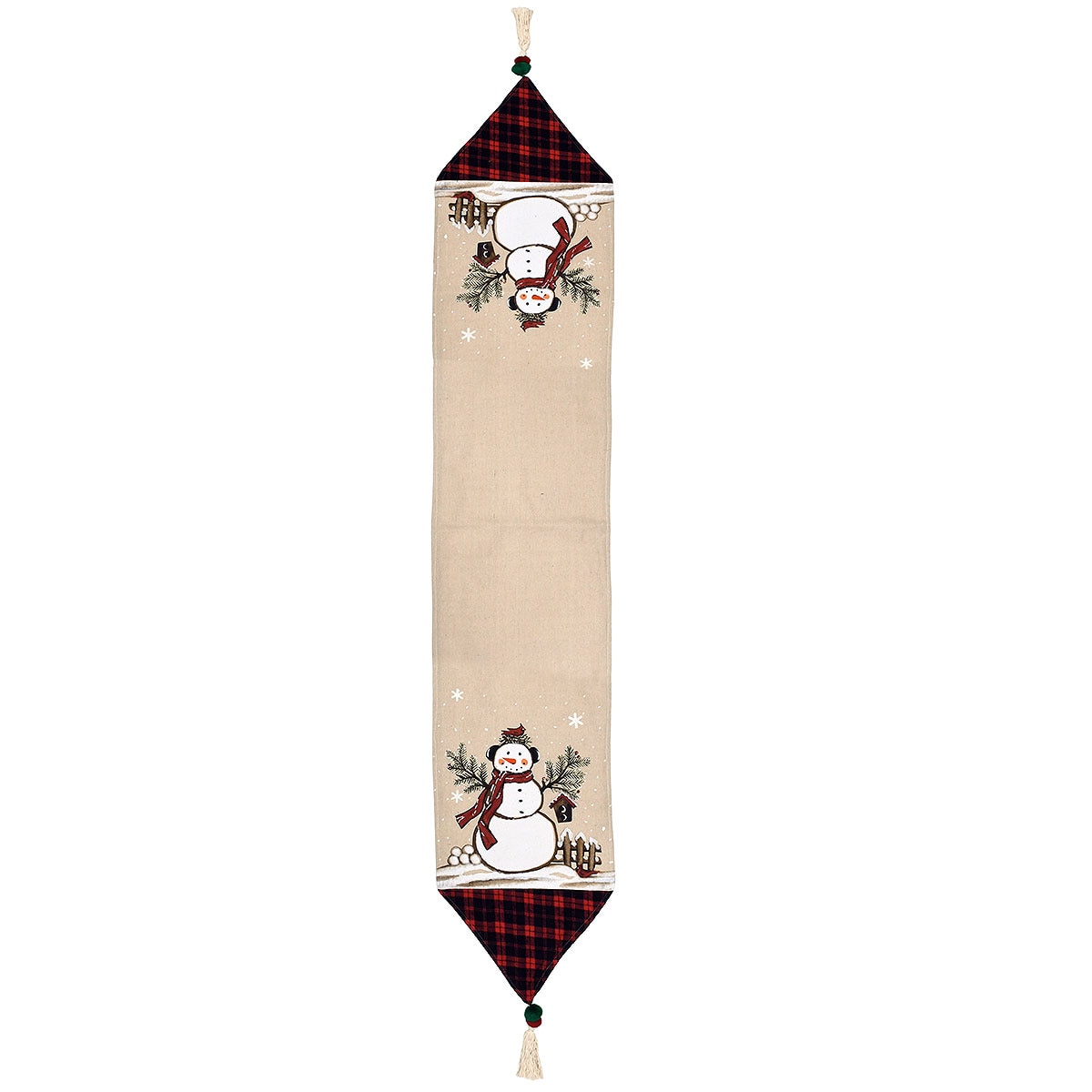 Polyester Snowman Table Runner