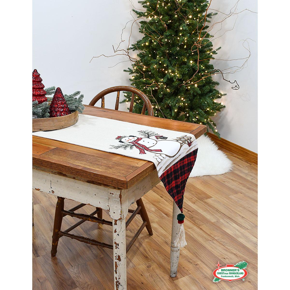 Polyester Snowman Table Runner