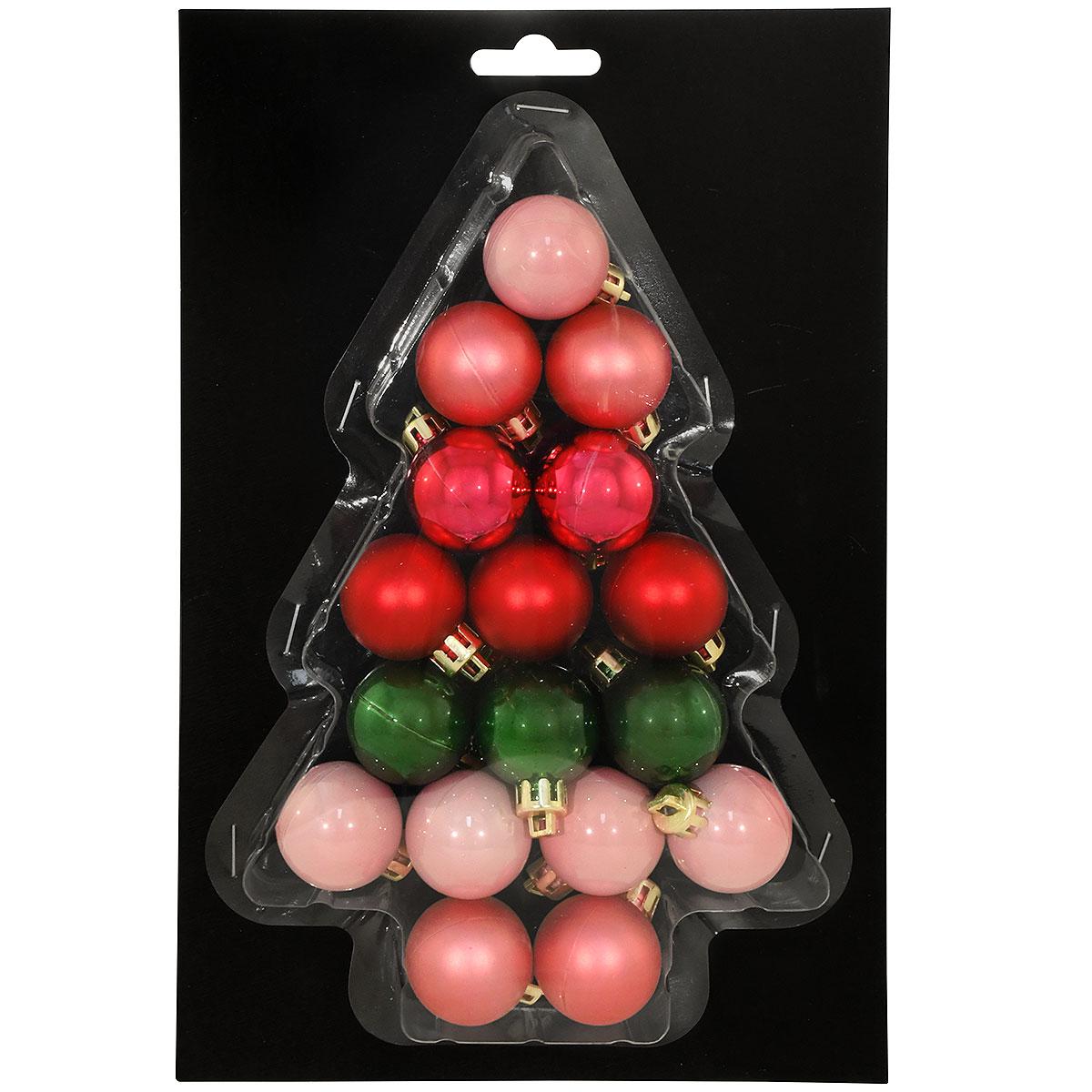 17 Piece Ball Mini Ornament Set