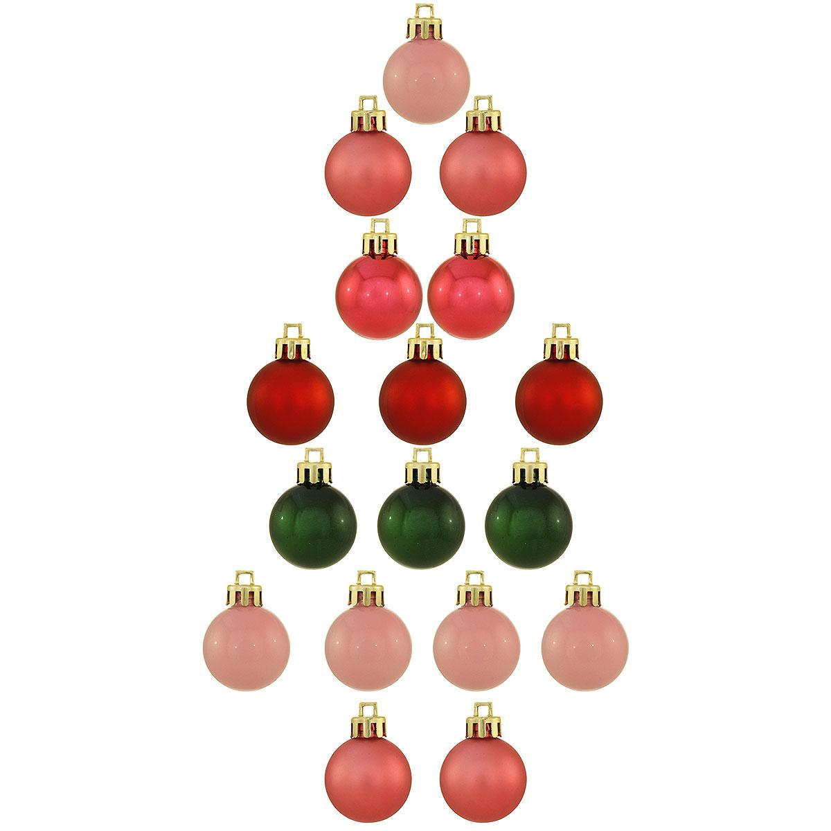 17 Piece Ball Mini Ornament Set