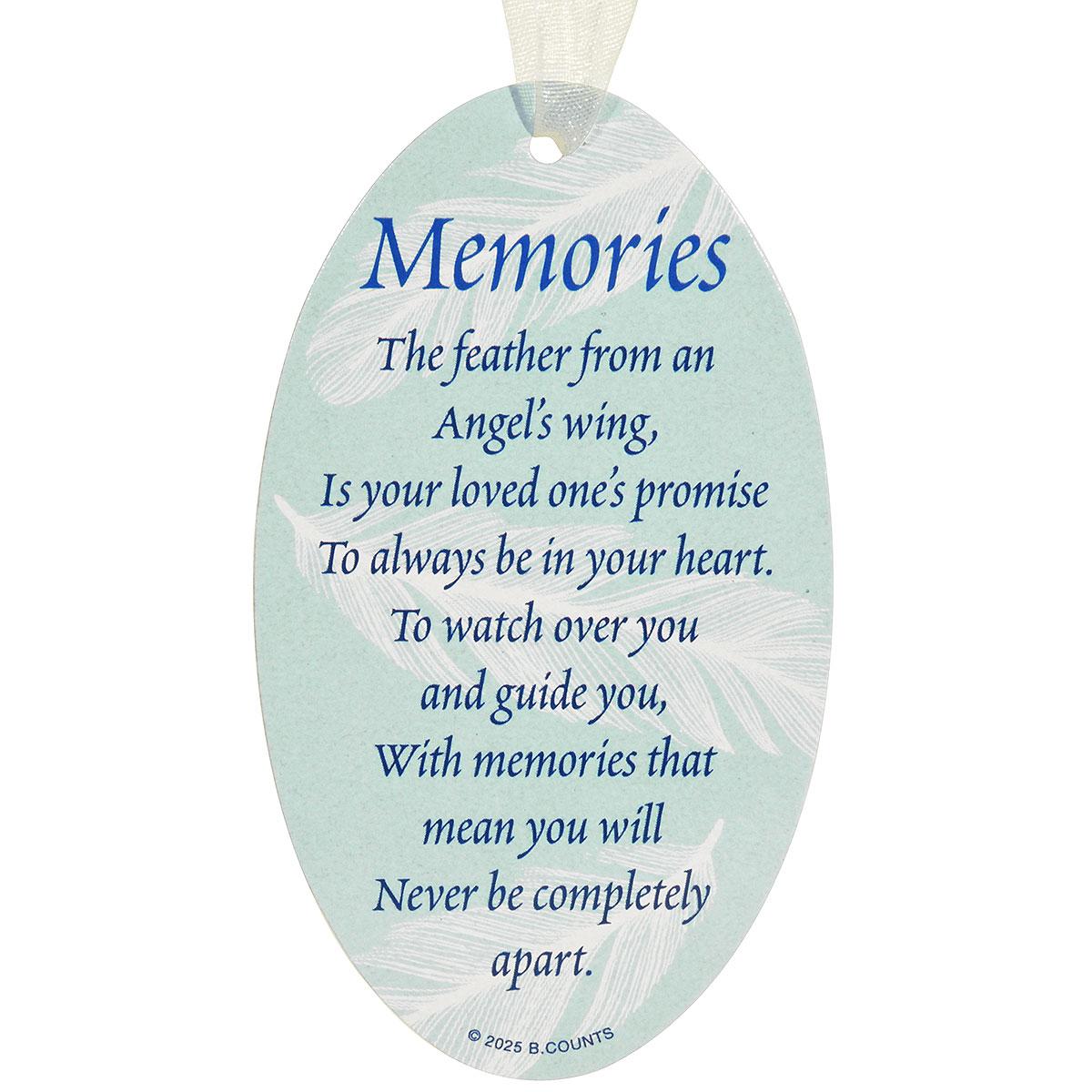 Feathers Appear Memorial Ornament