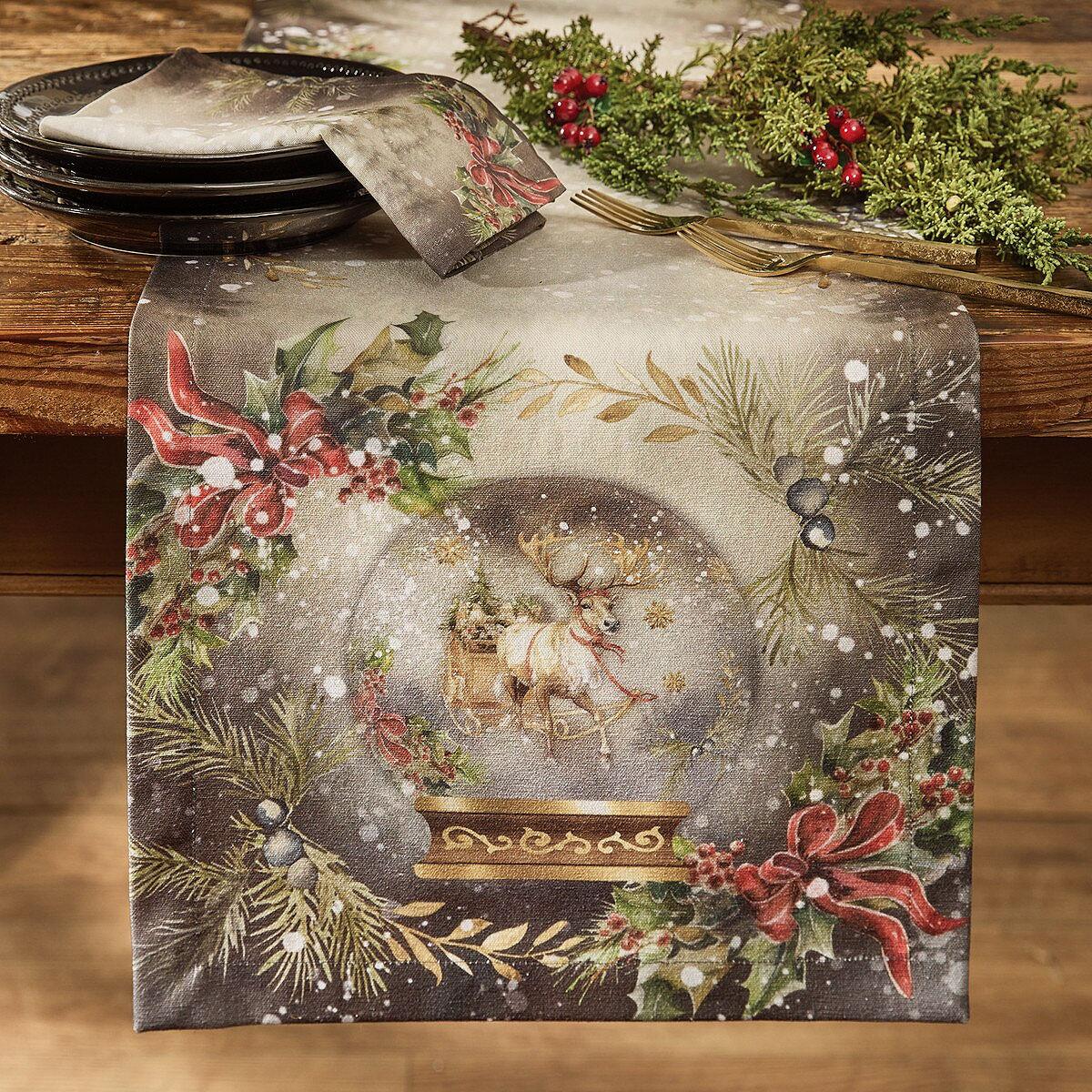 Snow Globe Table Runner