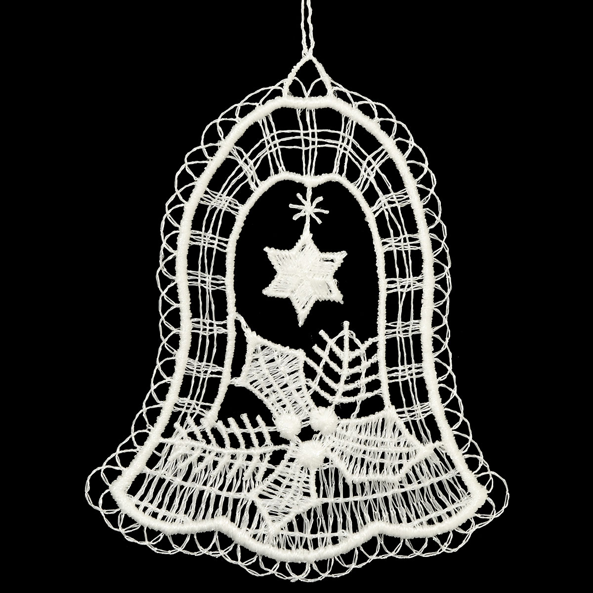 Bell With Ilex Lace Ornament