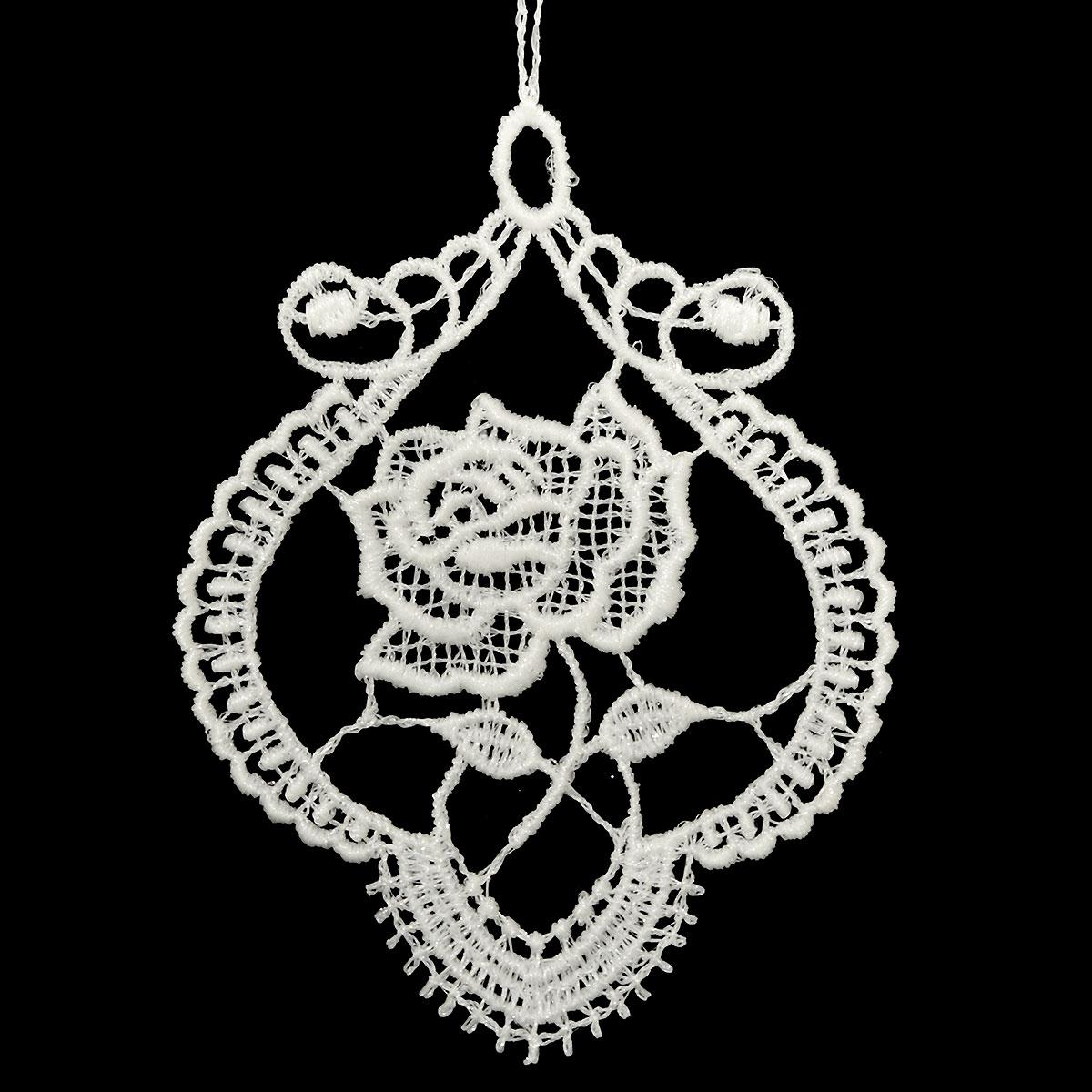 Rose Lace Ornament