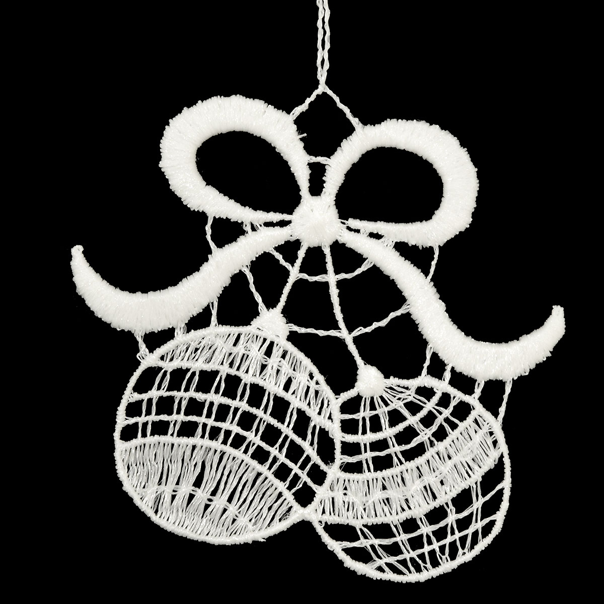 Balls With Ribbon Lace Ornaments