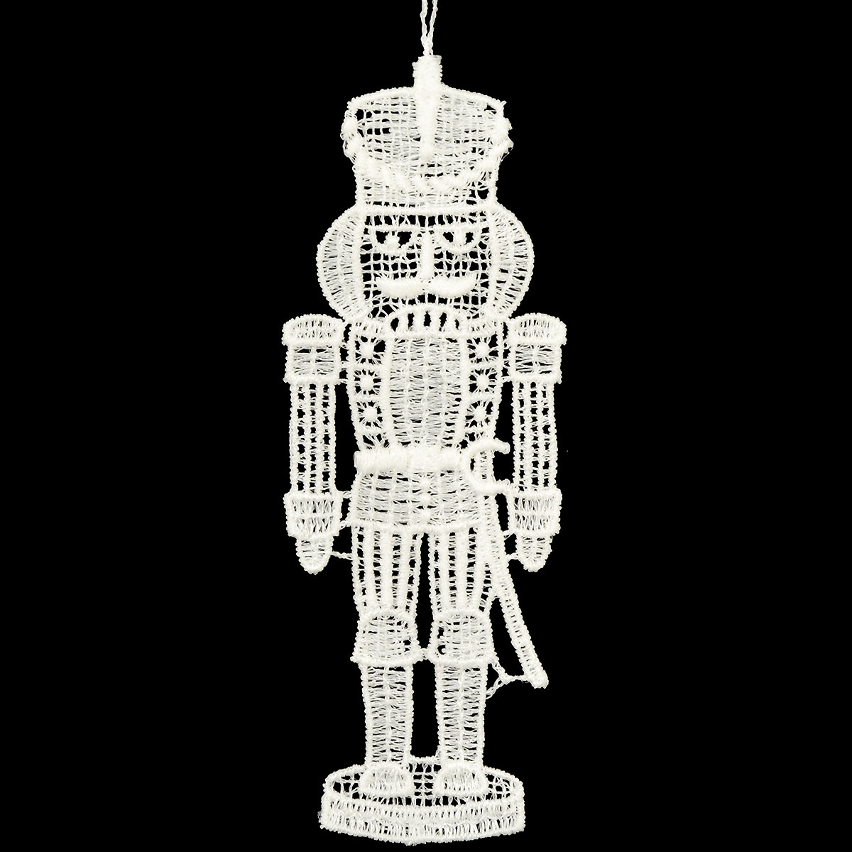 Nutcracker With Sword Lace Ornament