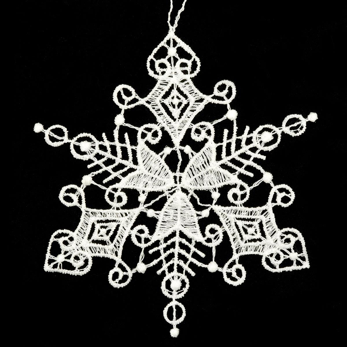Snow Star # 3 Lace Ornament