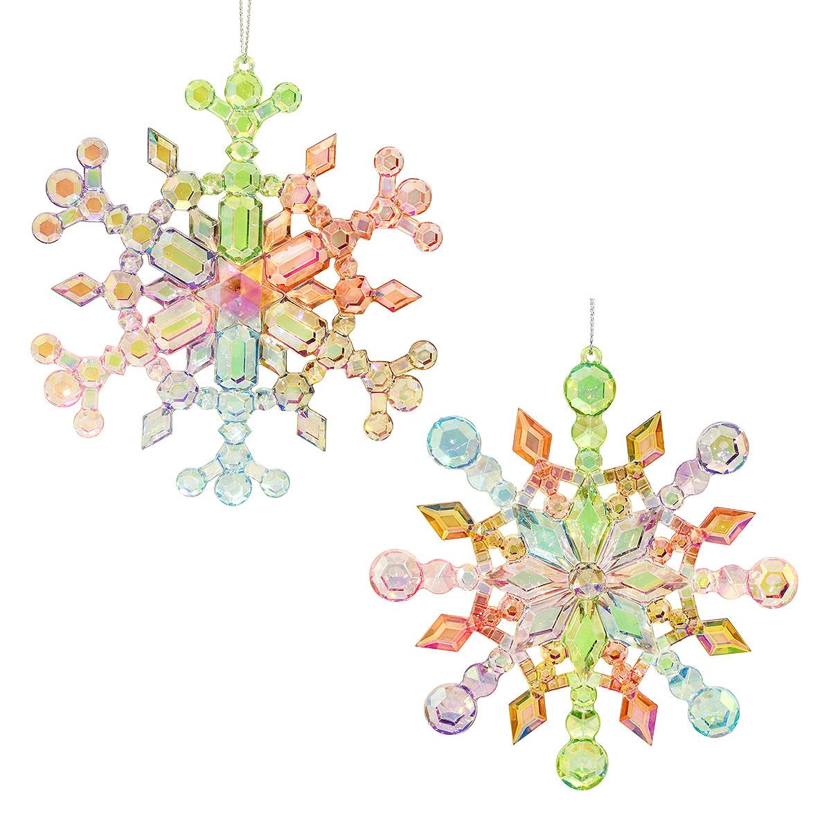 Iridescent Snowflake Set