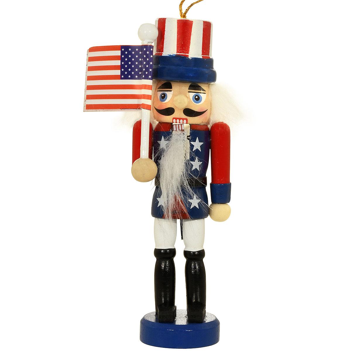American Flag Nutcracker Ornament