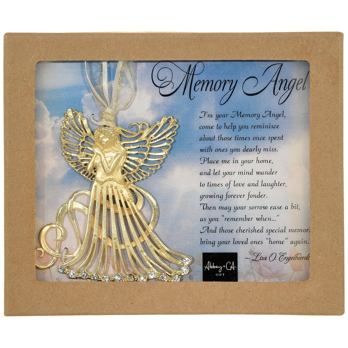 Memory Angel Gold Filigree Memorial