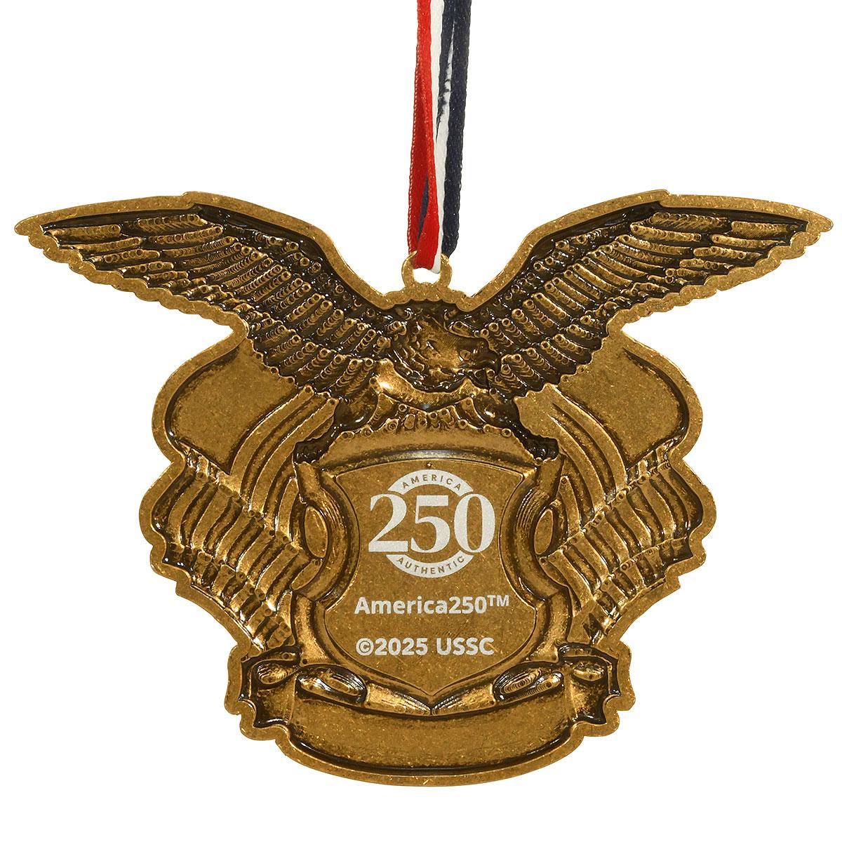 America 250th Metal Ornament