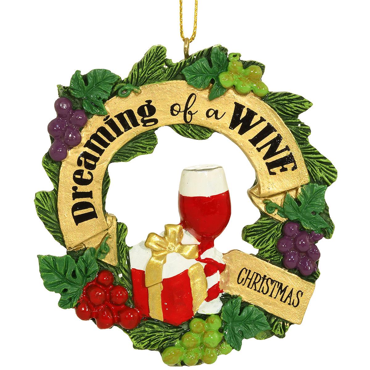 Dreaming Of A Wine Christmas Wreath