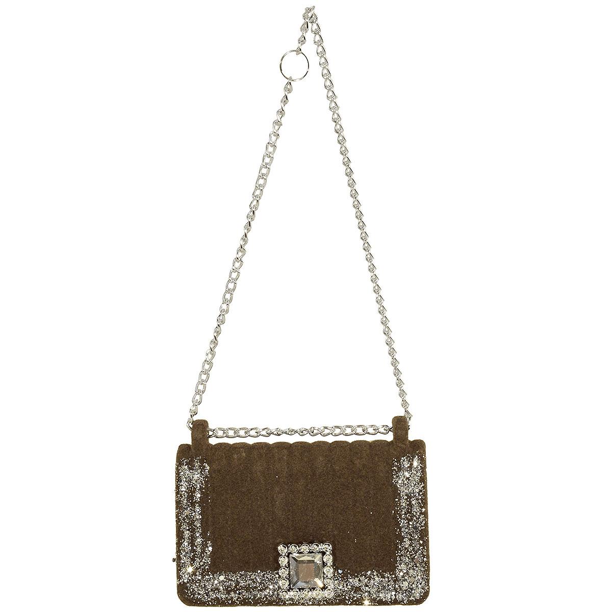 Flocked Purse Ornament