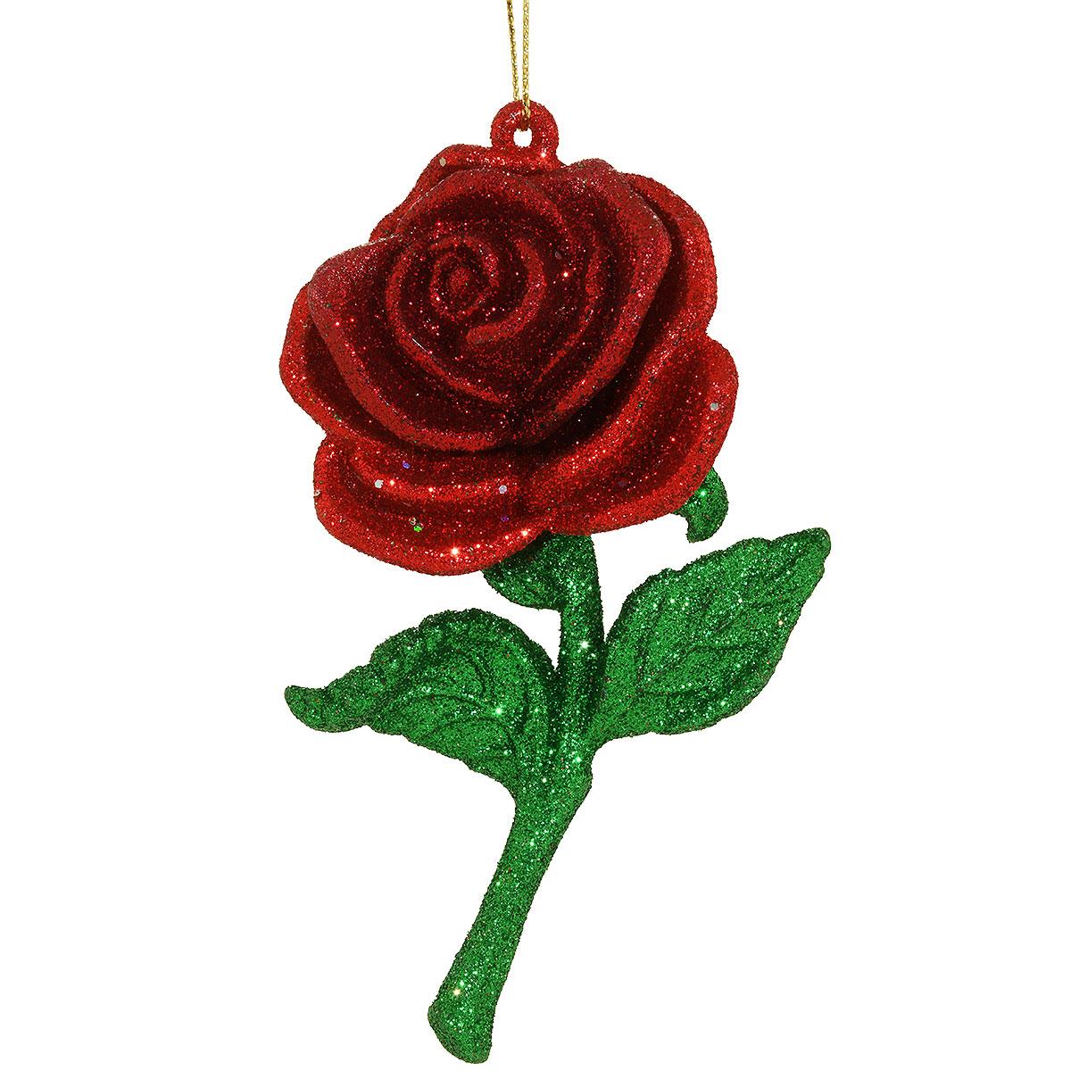 Red Rose Ornament And Legend