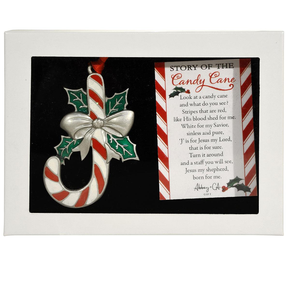 Story Of The Candy Cane Metal Orn