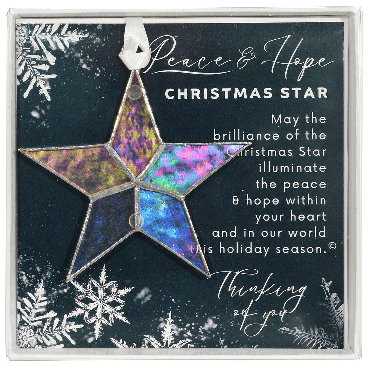 Christmas Star Stained Glass Orn
