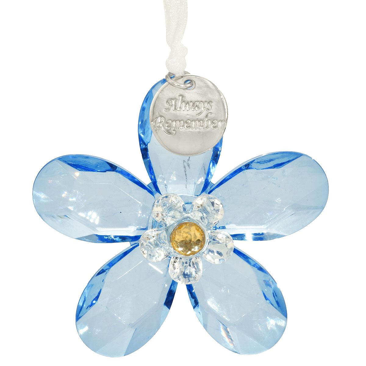 Acrylic Forget Me Not Flower Ornament